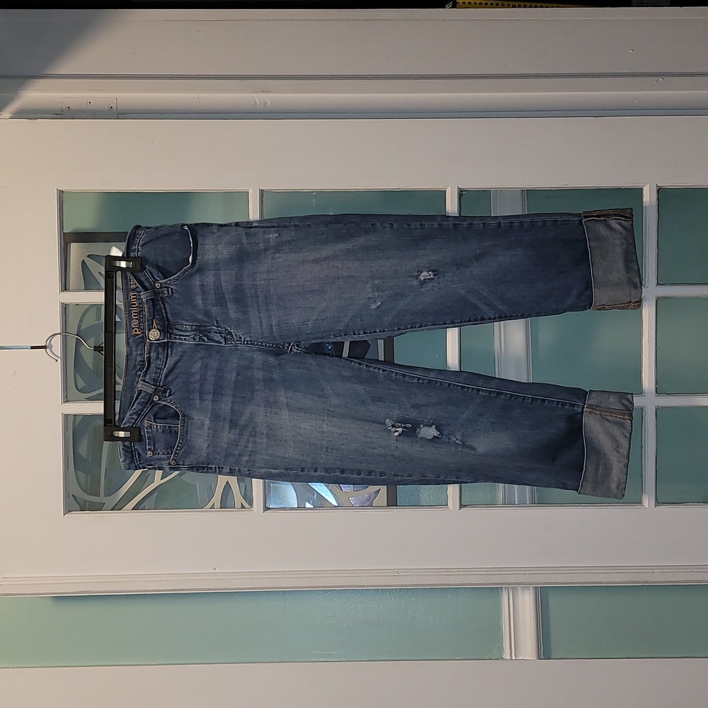Gap vintage 2000s straight cropped jeans